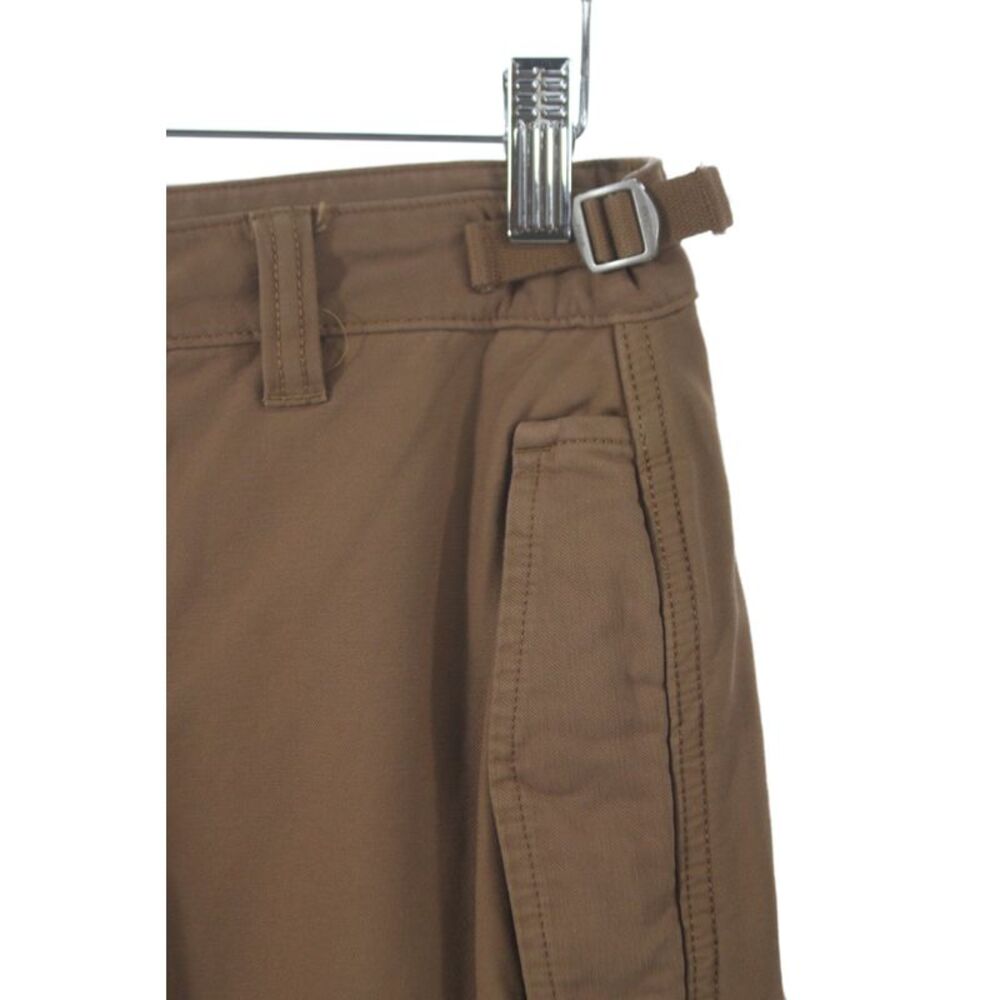TNA Womens Cargo Pants Brown 100% Cotton Button Inseam 30 Military Size 4 - Picture 2 of 7